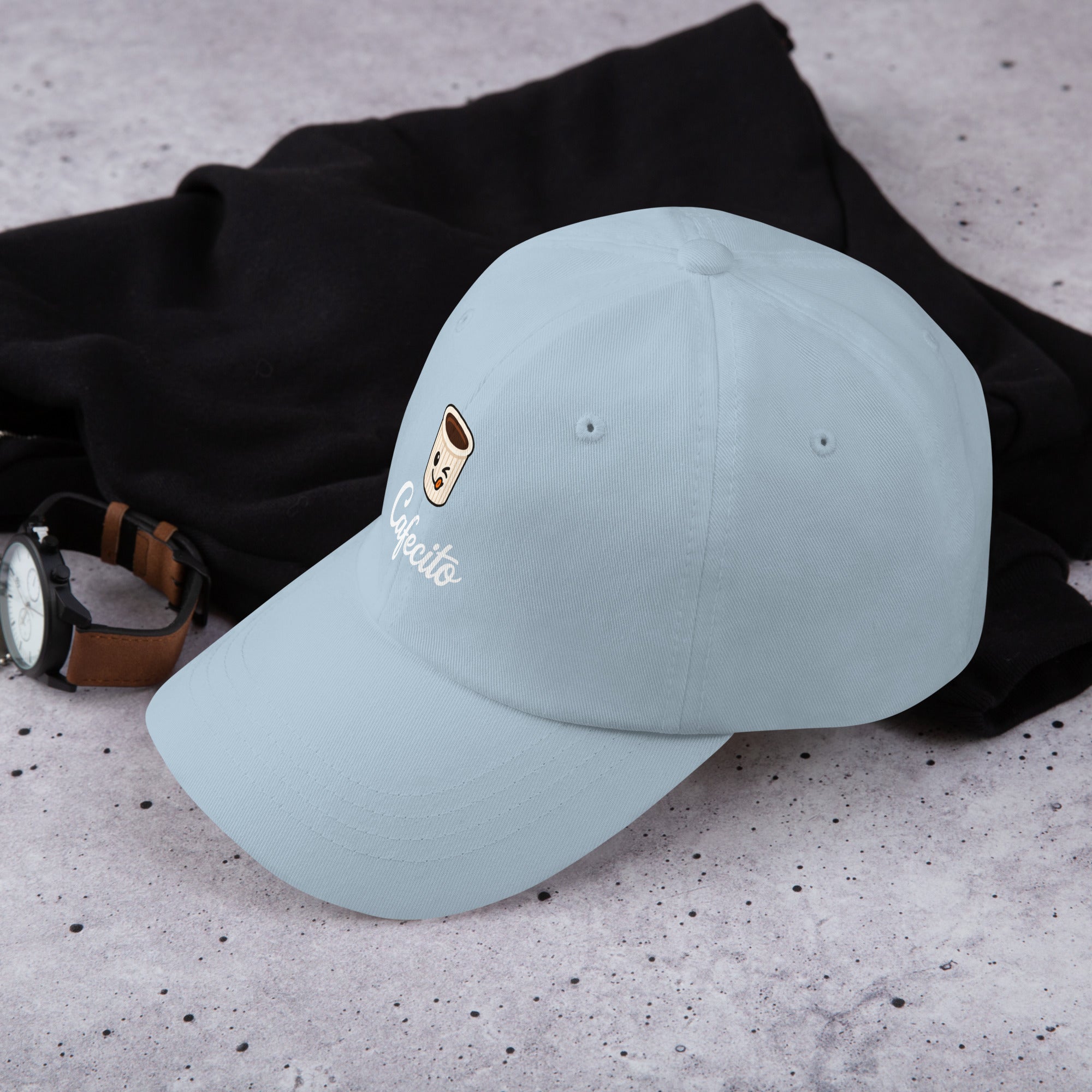 Light blue cafecito hat