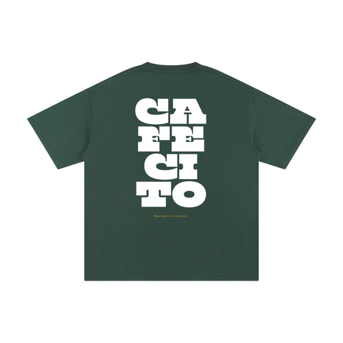 cafecito shirt coffee shop in bold letters 100% cotton