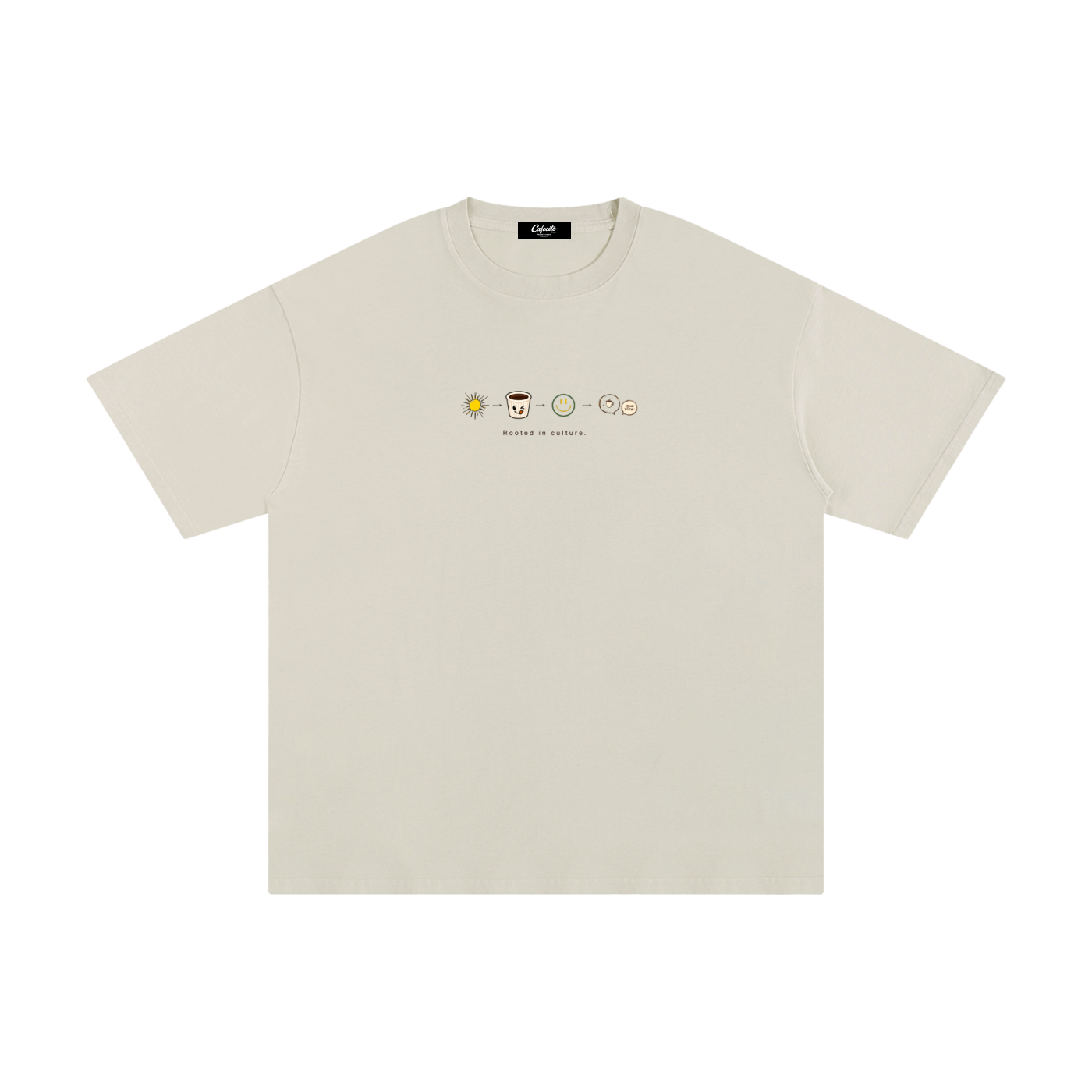 Beige Coffee shop shirt cafecito ritual