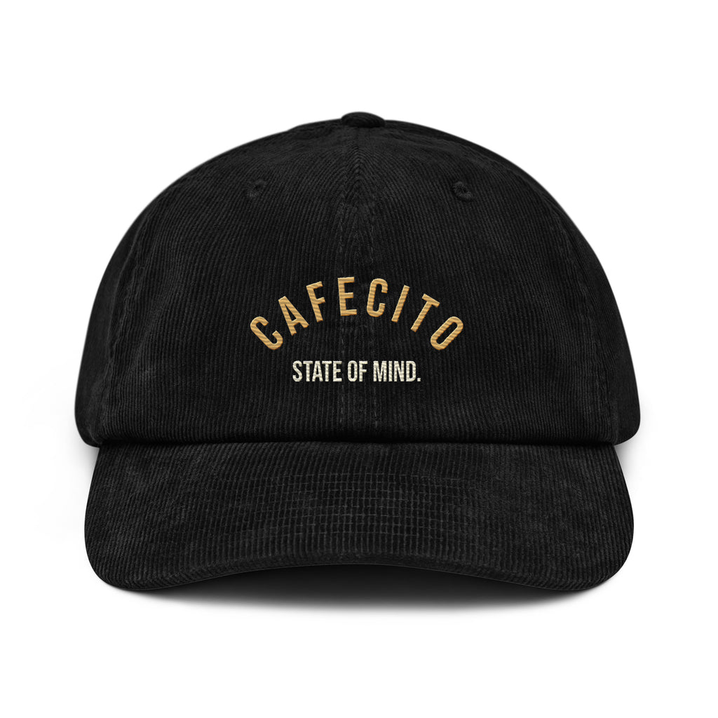 Cafecito coffee Black cap with 'State of mind'  on the front 