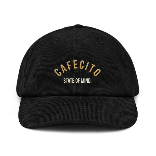Cafecito coffee Black cap with 'State of mind'  on the front 