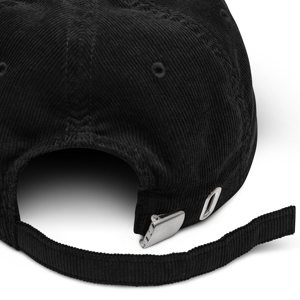 black corduroy hat coffee cafecito hat